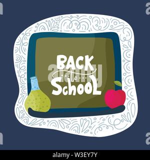 Vektor Schule Karte. Zurück zu Schule. Stock Vektor