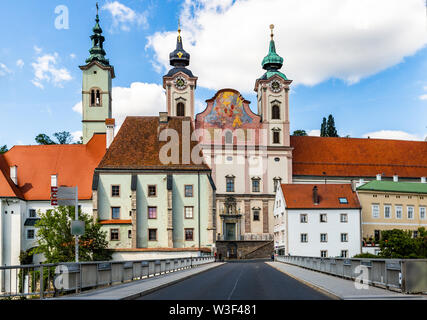 Steyr - eine Stadt in Österreich. Stockfoto