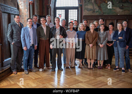 Hans-Jochen Wagner, Alexander Bickel, Jörg Schönenborn, Franz Hartwig, Florian Puchert, David Schütter, Peter Prange, Ludwig Trepte, Robert Krause, El Stockfoto