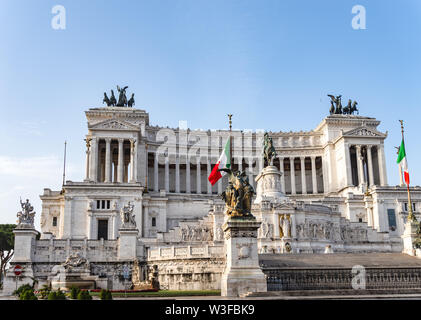 Altare della Patria am frühen Morgen - Rom, Italien Stockfoto