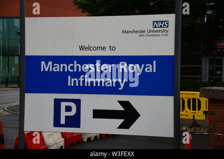 Manchester Royal Infirmary Stockfoto