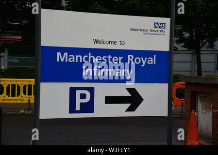 Manchester Royal Infirmary Stockfoto