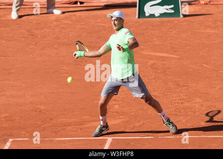 Antoine Hoang aus Frankreich während des 12.Tag der French Open am 1. Juni 2019 in Paris, Frankreich Stockfoto