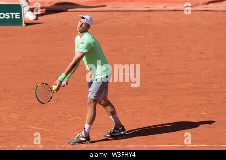 Antoine Hoang aus Frankreich während des 12.Tag der French Open am 1. Juni 2019 in Paris, Frankreich Stockfoto