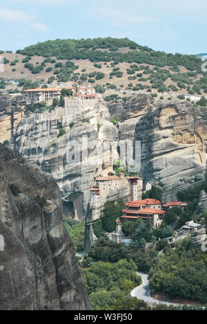Der Heilige Kloster Rousanou Kloster Varlaam von Meteora, Griechenland Stockfoto