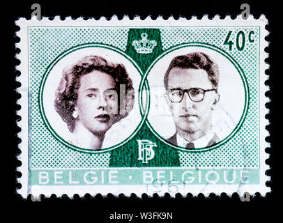 Belgien Briefmarke - 1960 Stockfoto