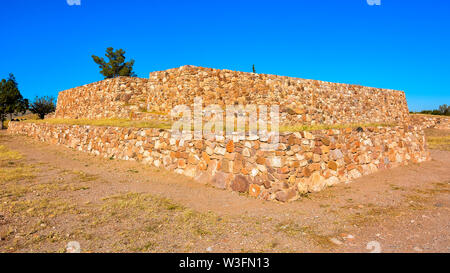 Casas Grandes (Paquime), eine prähistorische Ausgrabungsstätte in Chihuahua, Mexiko. Es ist ein UNESCO Weltkulturerbe. Stockfoto