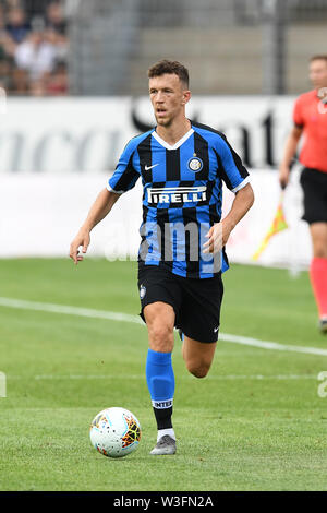 Ivan Perisic (Inter) während der italienischen Freundschaftsspiel erie eine "Übereinstimmung zwischen Lugano 1-2 Inter zu Cornaredo Stadion am 14 Juli, 2019 in Lugano, Schweiz. (Foto von Maurizio Borsari/LBA) Stockfoto