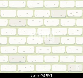 Weiße Mauer Textur nahtlose Vektor illustration Stock Vektor