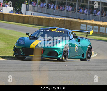 Lotus Evora GT4, Goodwood Festival der Geschwindigkeit, 2019, Festival der Speed, Speed Kings, Astro-rekorde des Motorsports, Juli 2019, Motorsport, Autos, Stockfoto