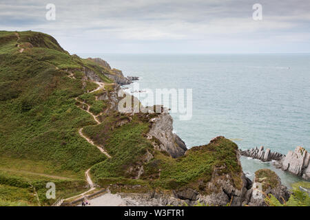 South West Coastal Path Devon Stockfoto