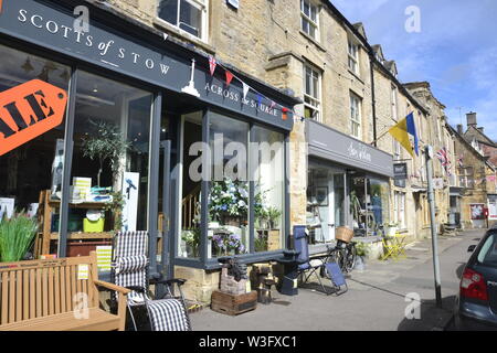 Stow-on-the-Wold, Gloucestershire, England, UK. Ein Dorf in den Cotswolds. Stockfoto