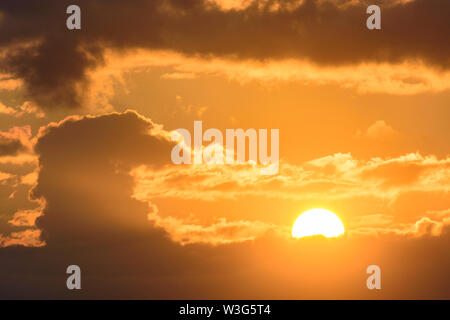 Wien, Wien: Sonne, Wolken, Wien, Österreich Stockfoto