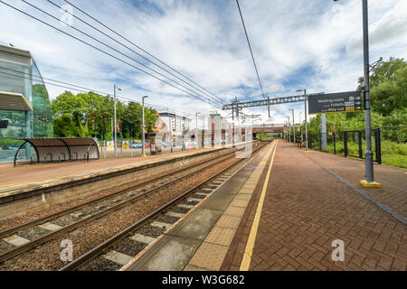 Merseyrail ist eine teilweise unterirdische S-Bahn und Zug die Firma, Liverpool und die umliegenden Liverpool City Region Stockfoto