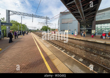 Merseyrail ist eine teilweise unterirdische S-Bahn und Zug die Firma, Liverpool und die umliegenden Liverpool City Region Stockfoto