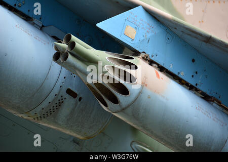 Kroatischen Unabhängigkeitskrieg Museum Muzej Domovinskog rata Karlovac, Flugzeuge, Kroatien, Europa Stockfoto