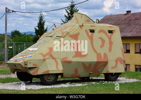 Kroatischen Unabhängigkeitskrieg Museum Muzej Domovinskog rata Karlovac, Kroatien, Europa Stockfoto