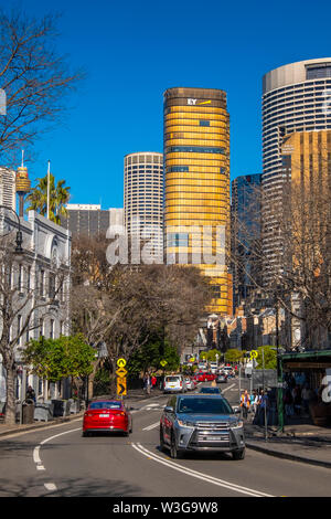 Die Bastille Festival Sydney​ ist eine französische kulturelle Feier Essen, Wein und Kunst, jährlich in Sydney Circular Quay und den Rocks, Australien statt Stockfoto
