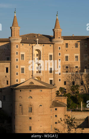 Urbino, Palazzo Ducale, Palazzo Ducale, Urbino, Marken, Italien Stockfoto