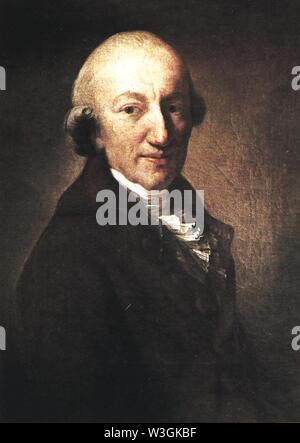 Christoph Martin Wieland von Anton Graff 1794. Stockfoto