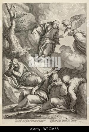 Christus in de Hof van Getsemane Matheus 2239-45 1433-40 2637-45 Marcus Lucas. NL - HlmNHA 1477 53009982. Stockfoto