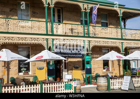 Tasmanien, Richmond Richmond Arms Hotel und Pub in diesem historischen Dorf auf dem convict Trail in der Nähe von Hobart, Tasmanien, Australien Stockfoto