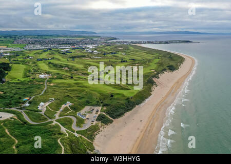 Die Open im Royal Portrush Nordirland Stockfoto
