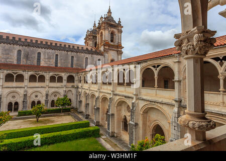 Kreuzgang der Stille (Kloster Alcobaça) Stockfoto