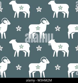 Vektor nahtlose Muster auf das Thema der Landwirtschaft, Schlafen und so weiter. Stock Vektor