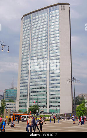 Der Pirelli Building, Mailand, alias "Pirellone", wörtlich "Pirelli", Architekten Gio Ponti, Statiker, Pier Luigi Nervi, 1955-9 Stockfoto