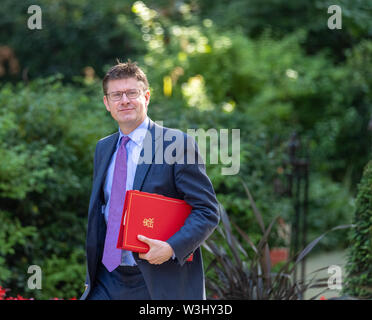 London, Großbritannien. 16. Juli 2019, Greg Clarke MP PC, Business Sekretär, kommt auf der wöchentlichen Kabinettssitzung in Downing Street 10, London, UK. Kredit Ian Davidson/Alamy leben Nachrichten Stockfoto