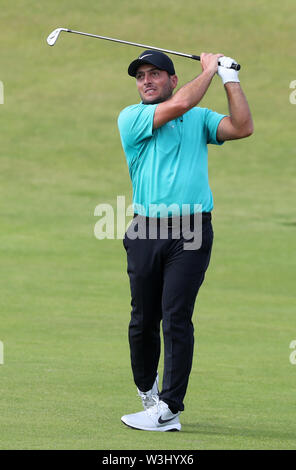 In Italien Francesco Molinari auf der 2. Während der Vorschau Tag drei der Open Championship 2019 im Royal Portrush Golf Club. Stockfoto