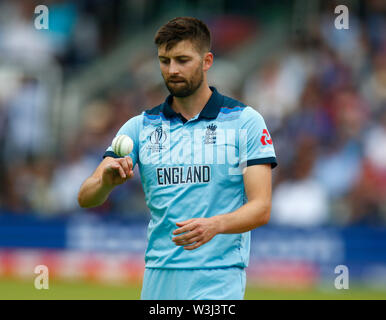 LONDON, ENGLAND. Juli 14: Markierung Holz von England während der ICC Cricket World Cup Finale zwischen England und Neuseeland an Cricket Ground, die der Herr Jun Stockfoto