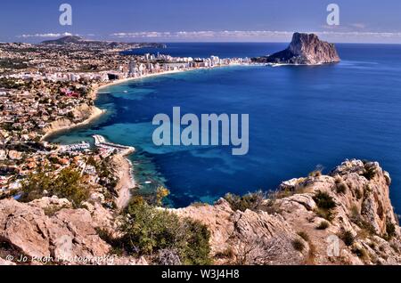 Calpe, Costa Blanca, Spanien Stockfoto