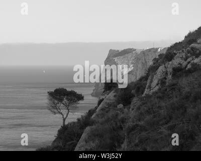 Landschaft in Denia, Spanien. Stockfoto