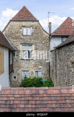 Navarrenx ist ein entzückendes, kleines Bastide, in der schönen Region Béarn befindet. Es war repräsentativ Plus Beau Village Status im Jahr 2014 ausgezeichnet. Stockfoto