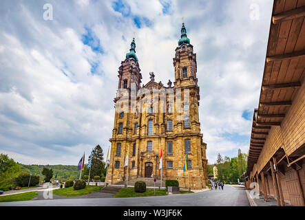 LICHTENFELS, Deutschland - ca. Mai 2019: Basilika der 14 Nothelfer in der Nähe von Bad Staffelstein, Bayern, Deutschland Stockfoto