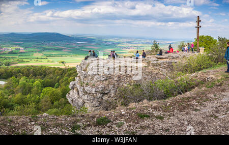 LICHTENFELS, Deutschland - ca. Mai, 2019: Der Blick vom Staffelberg Berg in der Nähe von Lichtenfels, Bayern, Deutschland Stockfoto