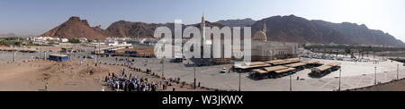 Medina, Saudi-Arabien. Uhud Hill ist ein historischer Ort in der islamischen Geschichte. Stockfoto