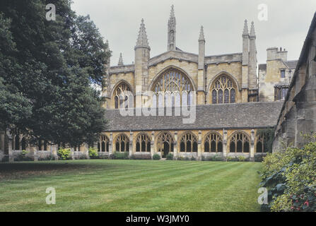 Die kreuzgänge des New College, Oxford, Oxfordshire, England, Großbritannien Stockfoto