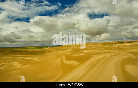 Der Mongolei. Sands Mongol Els, Sand dune Wüste, sonnigen Tag Stockfoto