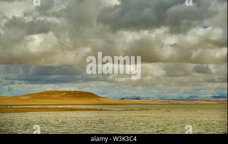 Der Mongolei. Sands Mongol Els, Sand dune Wüste, sonnigen Tag Stockfoto