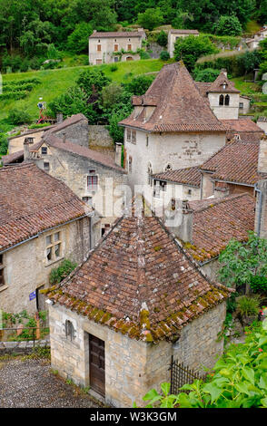 Saint-Cirq-Lapopie, Lot, Frankreich Stockfoto