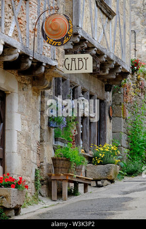 Saint-Cirq-Lapopie, Lot, Frankreich Stockfoto