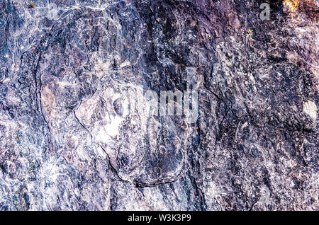 Naturstein Hintergrund, rock mit grober Textur. Stockfoto
