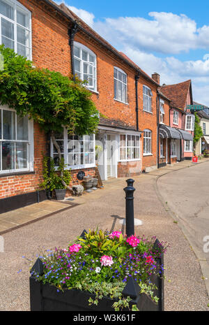 Der Marktplatz, Lavenham, Suffolk, England, Großbritannien Stockfoto