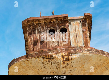 Moynak Schiff Friedhof, Moynaq, Usbekistan Stockfoto