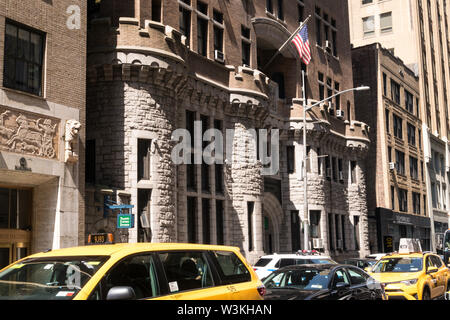 23 Revier NYPD Traffic Control Division ist mittelalterliche Festung Wahrzeichen, Chelsea, NEW YORK CITY, USA Stockfoto