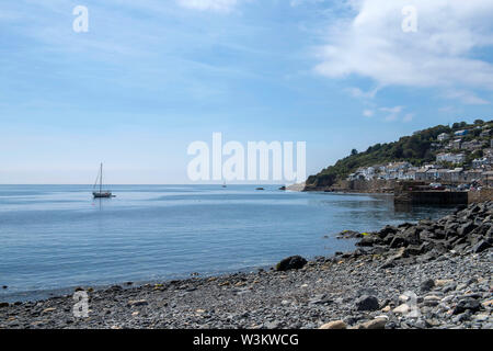 Einen sonnigen Sommertag in Fowey, Cornwall, England, Großbritannien Stockfoto