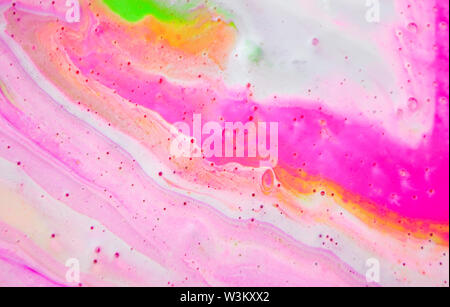 Abstrakte farbenfrohe Gemälde Hintergrund in Fluid Technik gemacht. Trendy Muster. Stockfoto